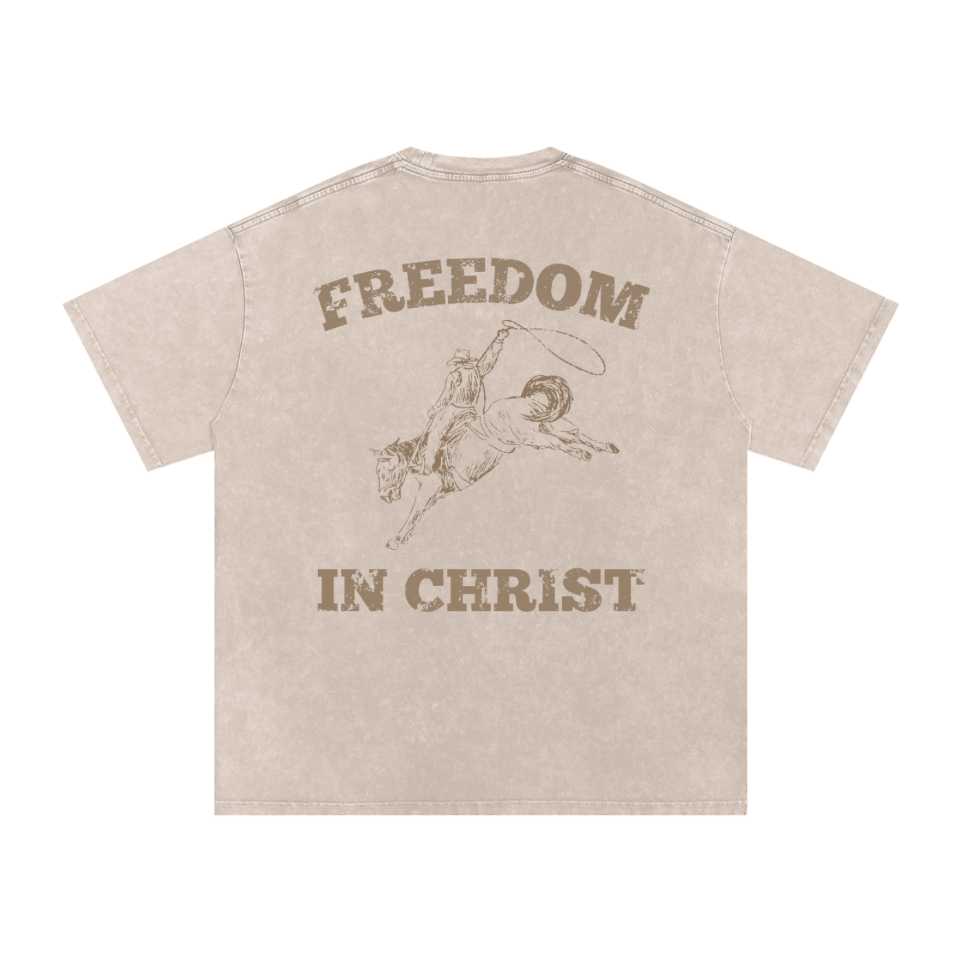 Freedom in Christ Oversized Cotton T-Shirt